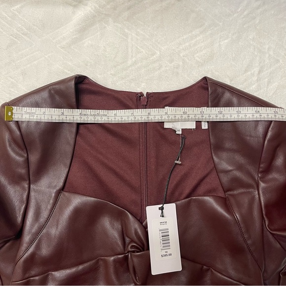 One33 Social Faux Leather Twist Dress - Picture 15 of 16